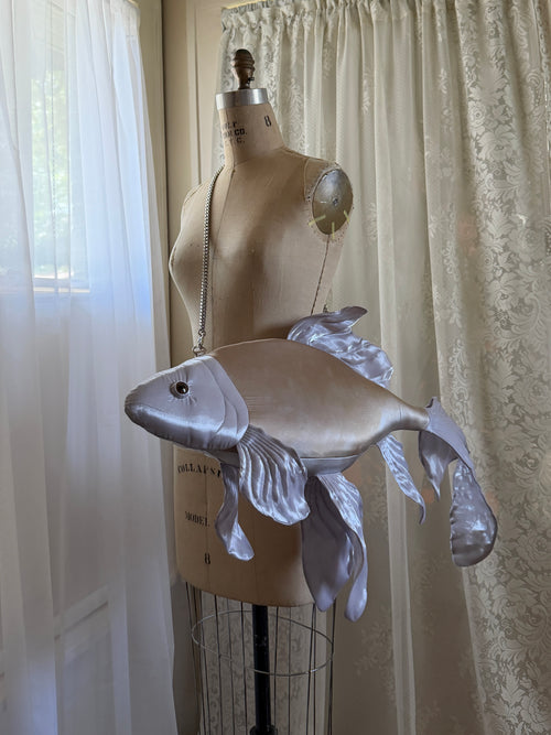 Large Fish Bag- Periwinkle Grey