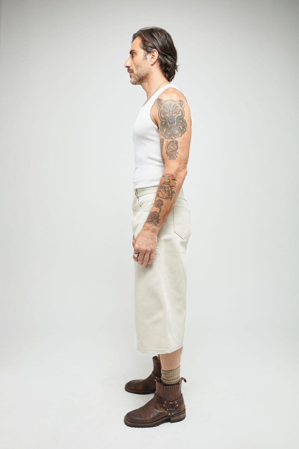 Mint Beige Cocktail Shorts