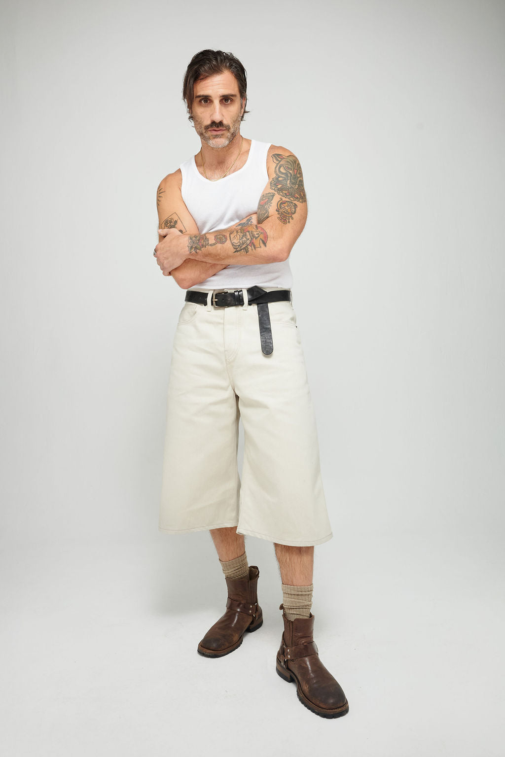 Mint Beige Cocktail Shorts