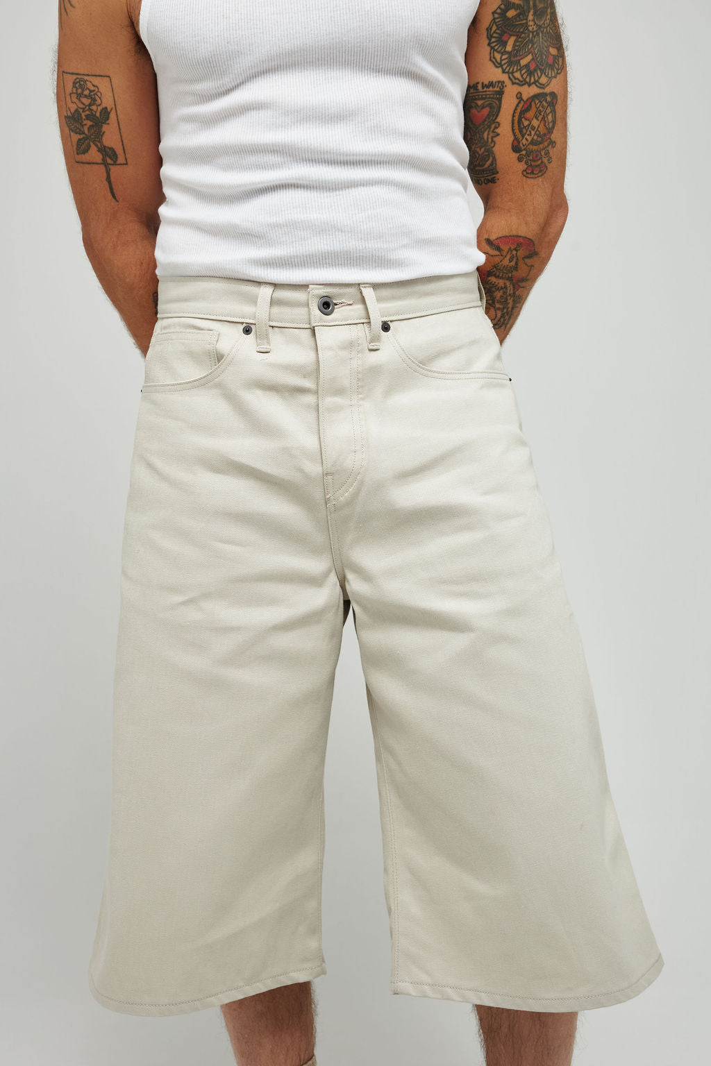 Mint Beige Cocktail Shorts
